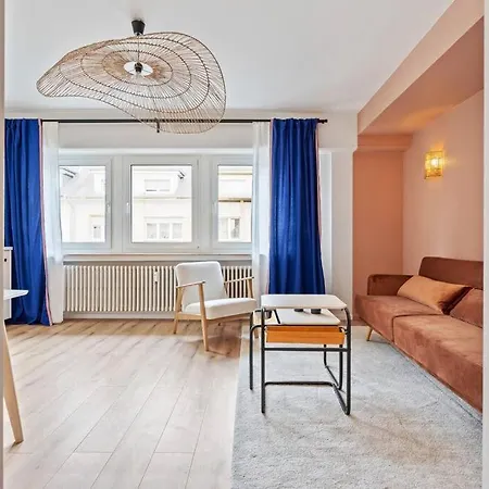 아파트 Contemporain 1br Retro Chic Quartier Bonnevoie 룩셈부르크