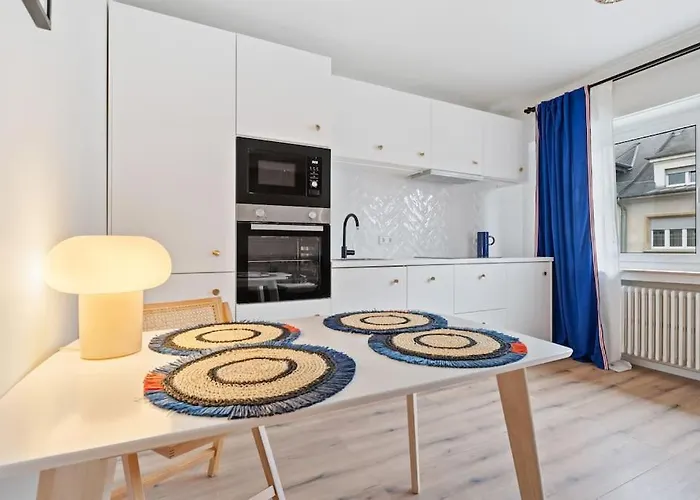 Contemporain 1br Retro Chic Quartier Bonnevoie Apartment *